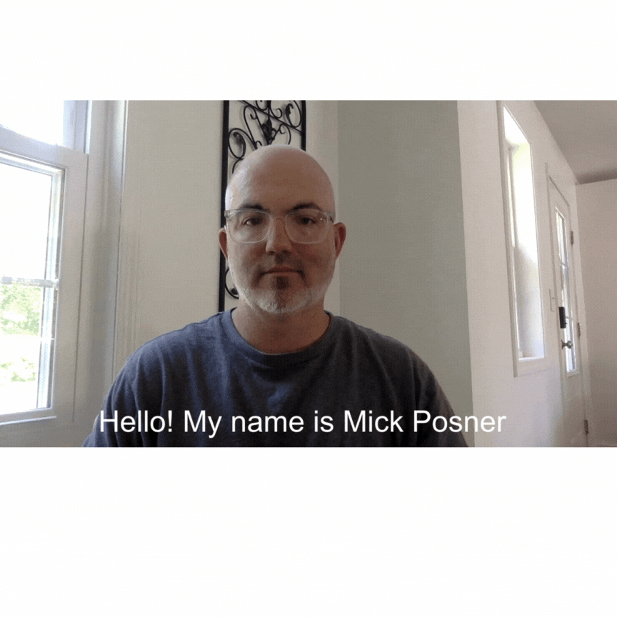 Hi my name is Mick